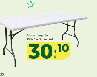 HiperDino Mesa plegable oferta