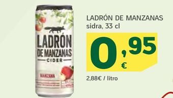 HiperDino Ladrón de manzanas sidra oferta