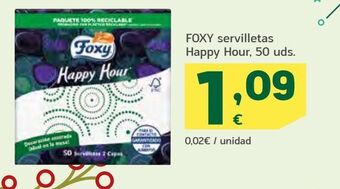 HiperDino Servilletas de papel foxy oferta