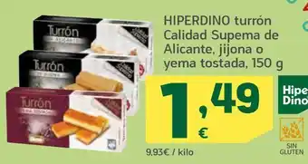 HiperDino Turrón hiperdino oferta