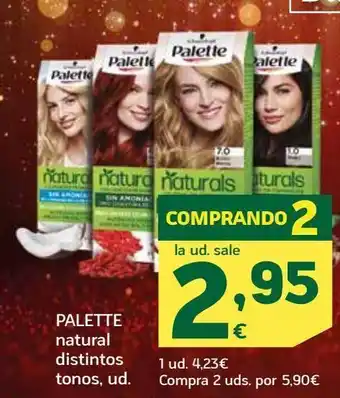 HiperDino Palette natural distintos tonos oferta