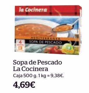 La Sirena Sopa de pescado la cocinera oferta