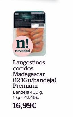 La Sirena Langostinos cocidos premium oferta