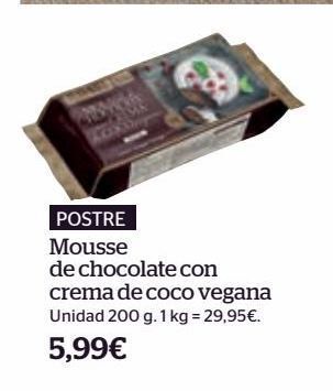 La Sirena Mousse de chocolate oferta