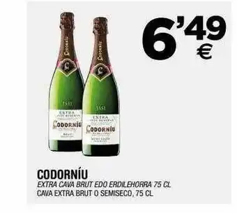 BM Supermercados Codorníu extra cava brut edo erdilehorra cava extra brut o semiseco oferta