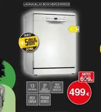 Milar Lavavajillas boschsms2hmwode oferta