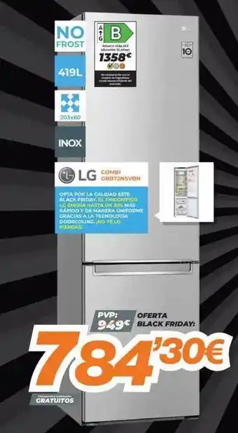 Pascual Martí Lg combi cbb72nsvbn oferta