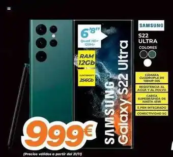 Pascual Martí Samsung s22 ultra oferta