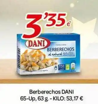 Alsara Supermercados Berberechos dani oferta