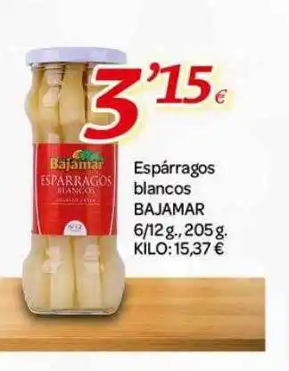 Alsara Supermercados Espárragos blancos bajamar oferta