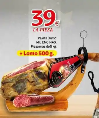 Paleta duroc mil encinas pieza más