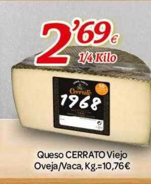 Alsara Supermercados Queso cerrato viejo oveja-vaca oferta