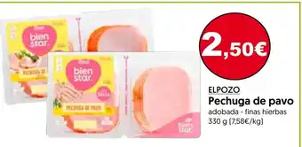 Hiper Usera Elpozo Pechuga de Pavo 330g oferta