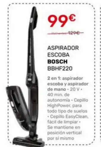 Cenor Aspirador escoba bosch bbhf220 oferta