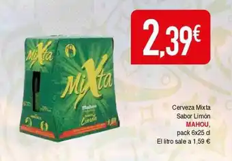 Masymas Cerveza mixta sabor limón mahou oferta