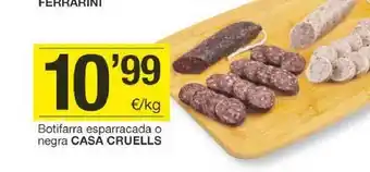 BonpreuEsclat Botifarra esparracada o negra casa cruells oferta