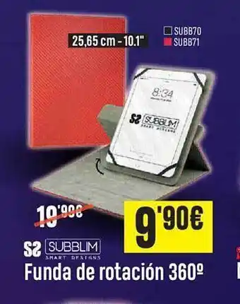 Subblim funda de rotación 360°