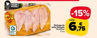 Carrefour Market Pechuga de pollo fileteada carrefour el kg oferta