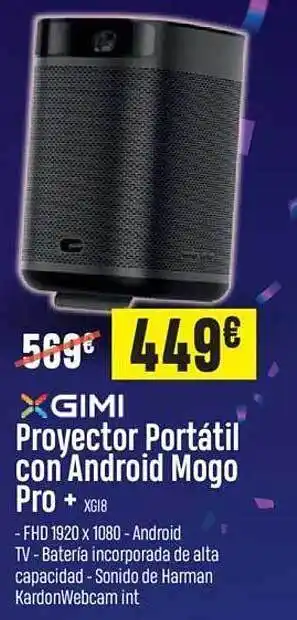 Beep Gimi proyector portátil con android mogo pro + oferta