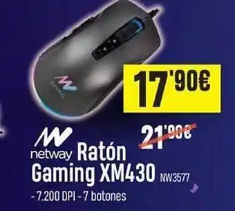 Beep Netway ratón gaming xm430 oferta