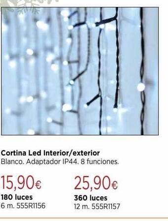 Cadena88 Cortina led interior exterior oferta