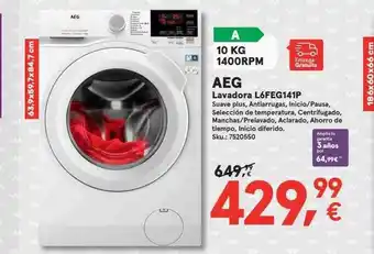 Worten Aeg lavdora l6feg141p oferta