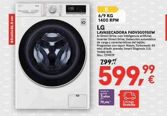 Worten Lg lavasecadora f4dv5009sow oferta