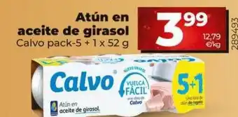 Dia Atún en aceite de girasol calvo pack-5 oferta