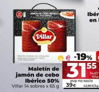 Dia Maletín de jamón de cebo ibérico 50% oferta