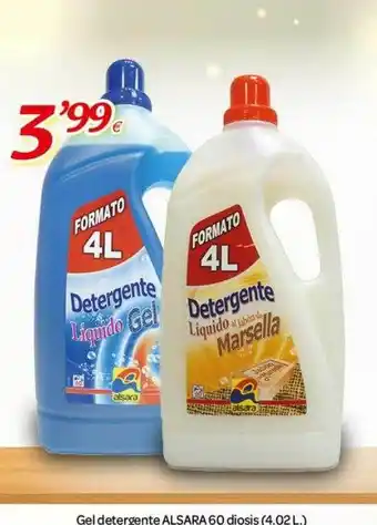 Alsara Supermercados Gel detergente alsara 60 diosis oferta