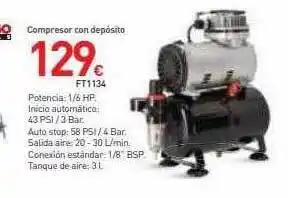 Mi Bricolaje Compresor con depósito oferta