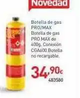 Botella de gas pro max