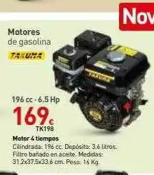Mi Bricolaje Motores de gasolina 196cc 6.5hp takuma oferta
