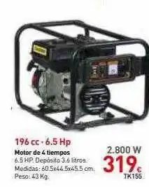 Mi Bricolaje 196cc 6.5hp motor de 4 tiempos oferta