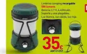 Mi Bricolaje Linterna camping cecargable 580 lumens oferta