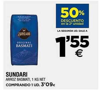 BM Supermercados Sundari arroz basmati oferta