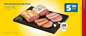 AhorraMas Cintade lomo de cerdo duroc oferta