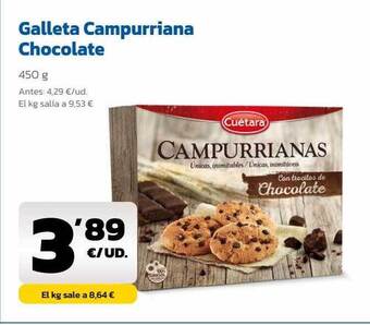 AhorraMas Galleta campurriana chocolate oferta