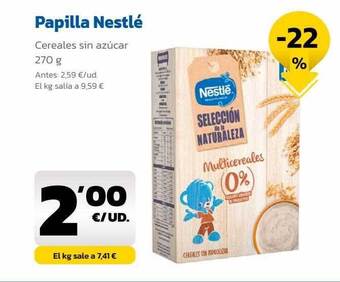AhorraMas Papilla nestlé oferta
