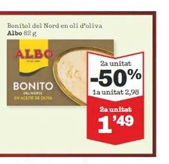 Sorli 2a unitat -50% bonítol del nord en oli d'oliva albo oferta