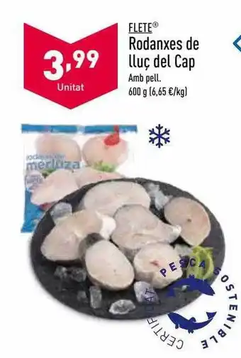 ALDI Flete rodanxes de lluç del cap oferta