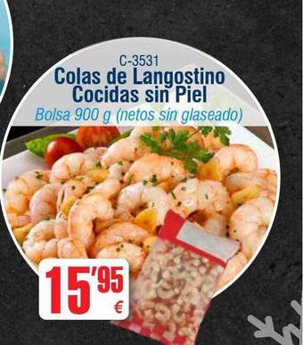 Abordo Colas de langostino cocidas sin piel oferta