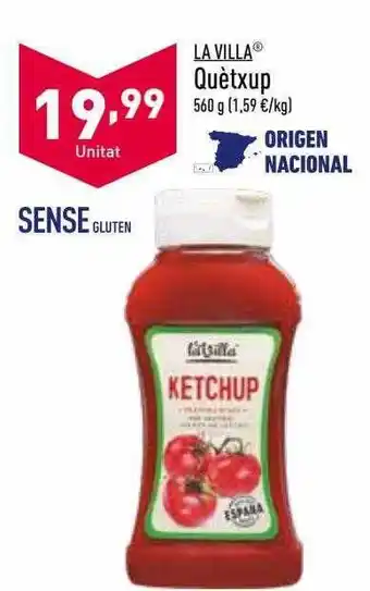 ALDI La villa quètxup oferta