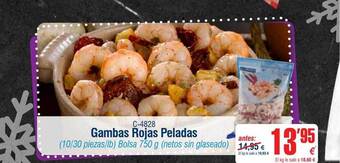 Abordo Gambas rojas peladas oferta