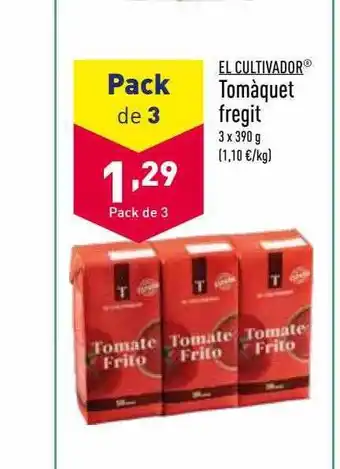 ALDI El cultivador tomàquet fregit oferta