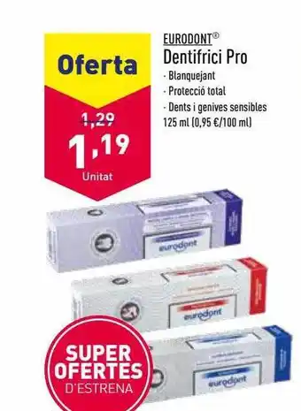 ALDI Eurodont dentifrici pro oferta