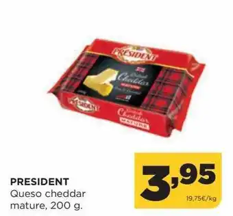 Alimerka President queso cheddar mature oferta