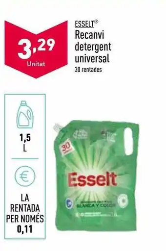 ALDI Esselt recanvi detergent universal oferta