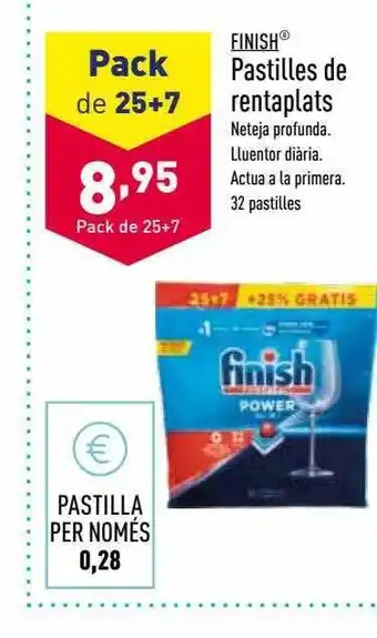 ALDI Finish pastilles de rentaplats oferta