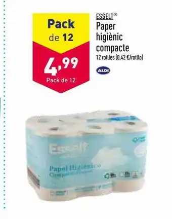 ALDI Esselt paper higiènic compacte oferta